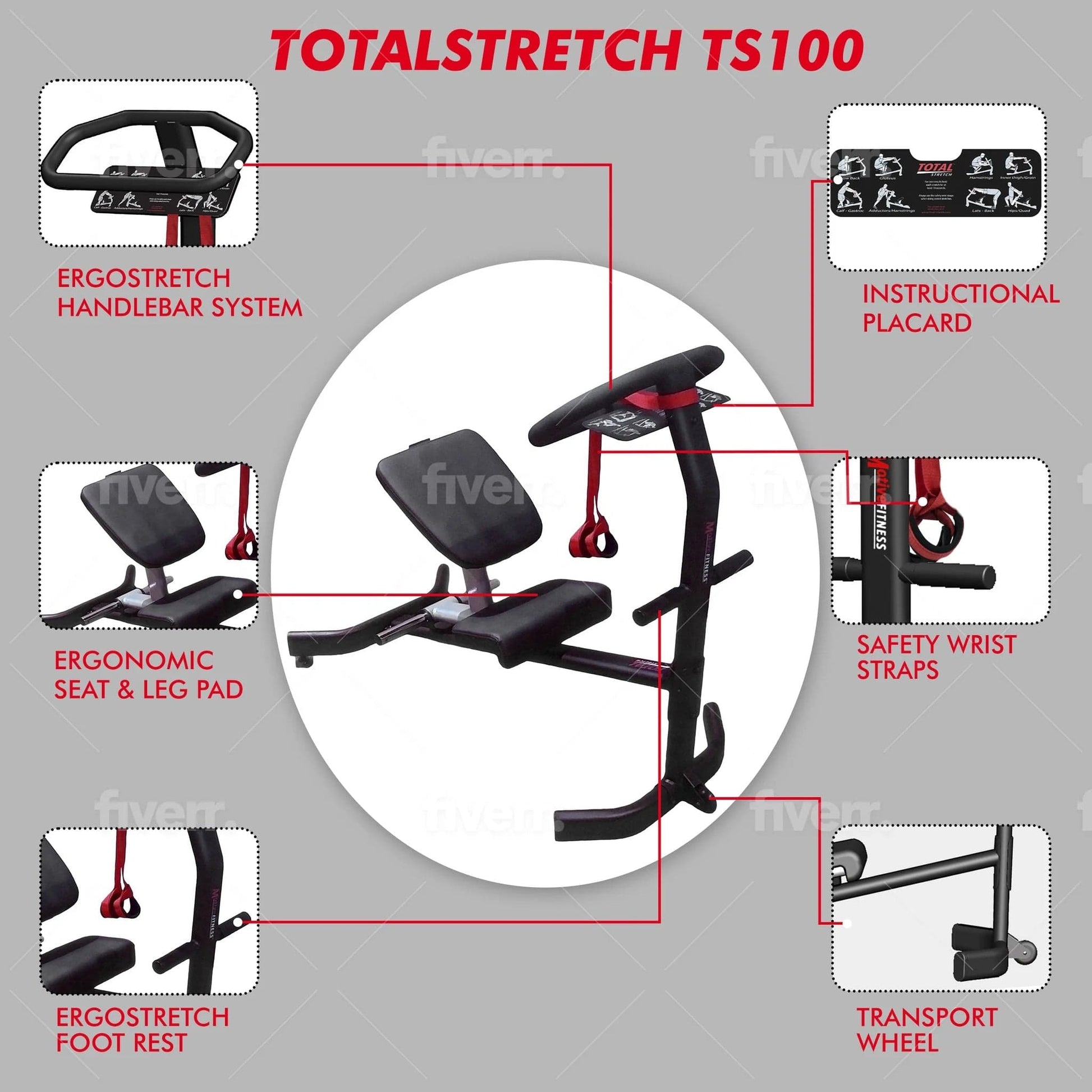 Motive Fitness Stretch Machine Motive Fitness TotalStretch TS100