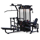 Muscle D Fitness Multi-Gym 4 Stack Megatron Compact Multi-Gym - Muscle D Fitness - Space Saving - Leg Extension & Curl, Lat Pull, Low Row, Multi-Press