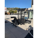 Muscle D Fitness Multi-Gym 4 Stack Megatron Compact Multi-Gym - Muscle D Fitness - Space Saving - Leg Extension & Curl, Lat Pull, Low Row, Multi-Press