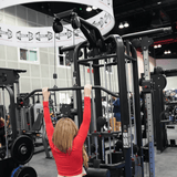 Muscle D Fitness Multi-Gym 4 Stack Megatron Deluxe Jungle Gym - Muscle D Fitness - Commercial Lat Pull, Low Row, Adj. Hi/Low Pulleys