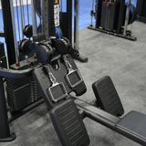 Muscle D Fitness Multi-Gym 4 Stack Megatron Deluxe Jungle Gym - Muscle D Fitness - Commercial Lat Pull, Low Row, Adj. Hi/Low Pulleys