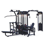 Muscle D Fitness Multi-Gym 5 Stack Megatron Compact Multi-Gym - Muscle D Fitness - Lat Pull, Low Row, Bench Press, Lat Pull, Leg Ext / Curl