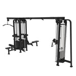Muscle D Fitness Multi-Gym 5 Stack Megatron Standard Jungle Gym 2 Colors - Muscle D Fitness - Sturdy Commercial-Grade, Lat Pull, Low Row, Functional Column