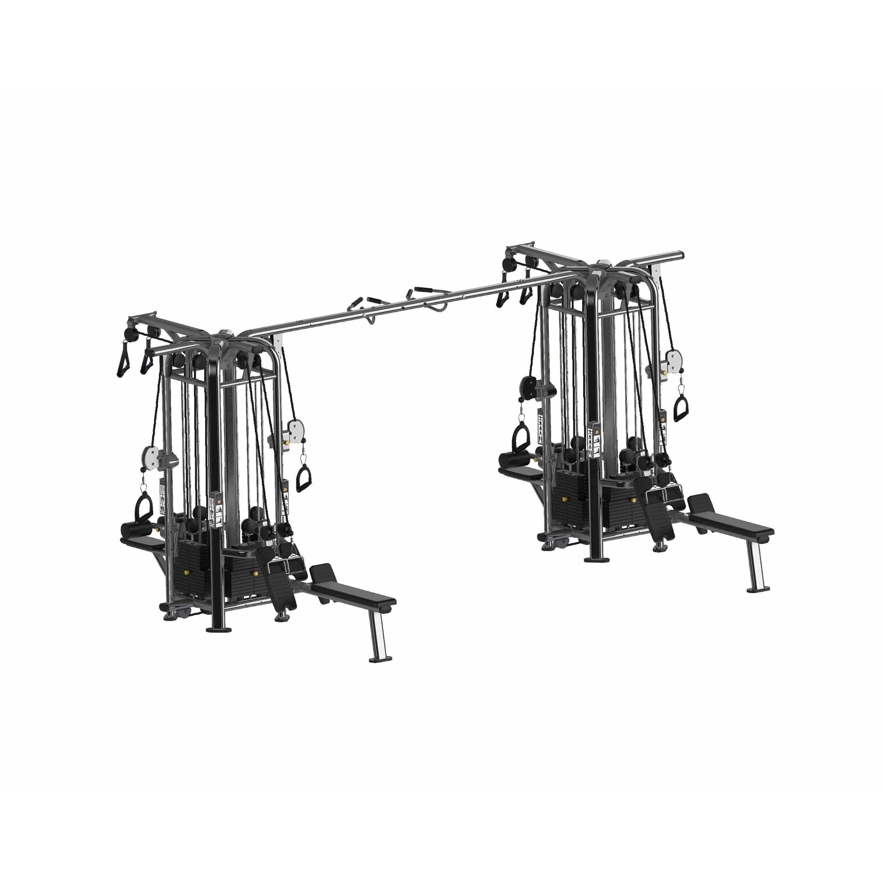 Muscle D Fitness Multi-Gym 8 Stack Megatron Deluxe Jungle Gym 3 Colors - Muscle D Fitness - Commercial Grade Selectorized Multi-Station