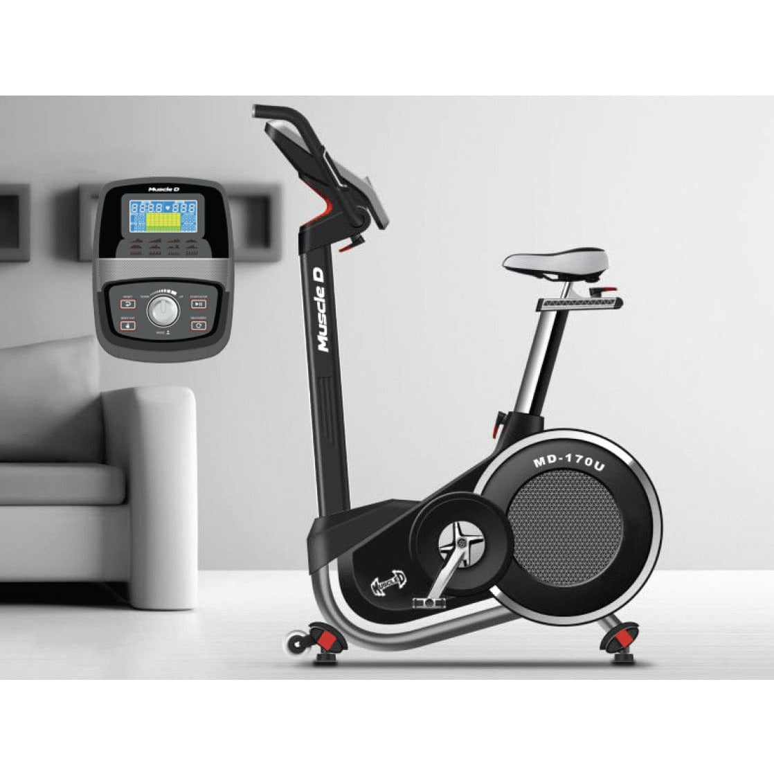 Muscle D Fitness Exercise Bikes Muscle D Commercial Home Upright Bike