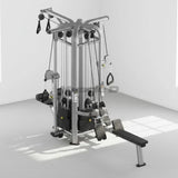 Muscle D Fitness Multi-Gym Dark Gray Muscle D Fitness 4 Stack Megatron Deluxe Jungle Gym