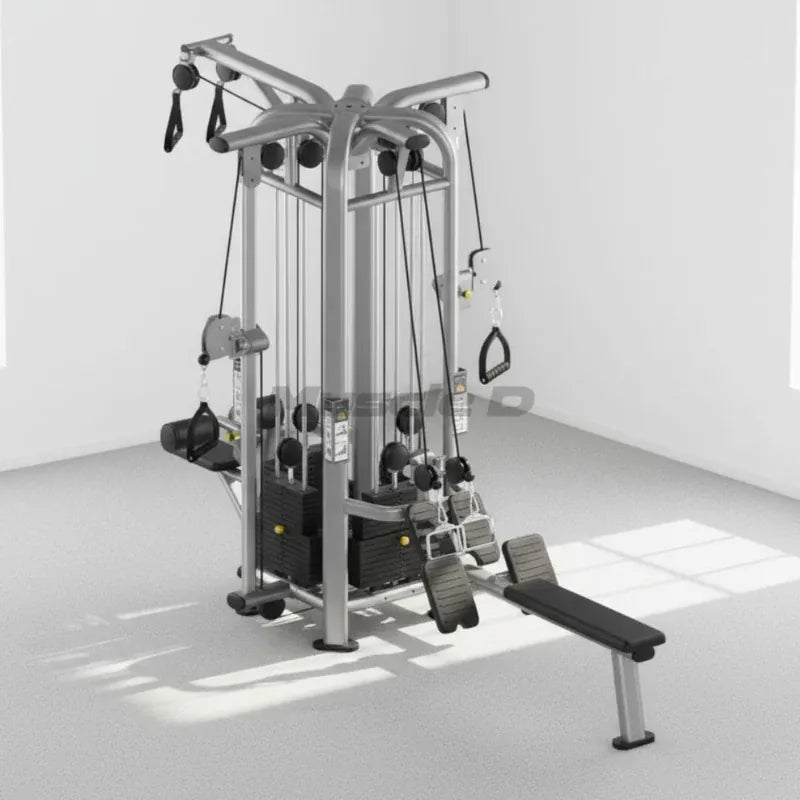Muscle D Fitness Multi-Gym Dark Gray Muscle D Fitness 4 Stack Megatron Deluxe Jungle Gym
