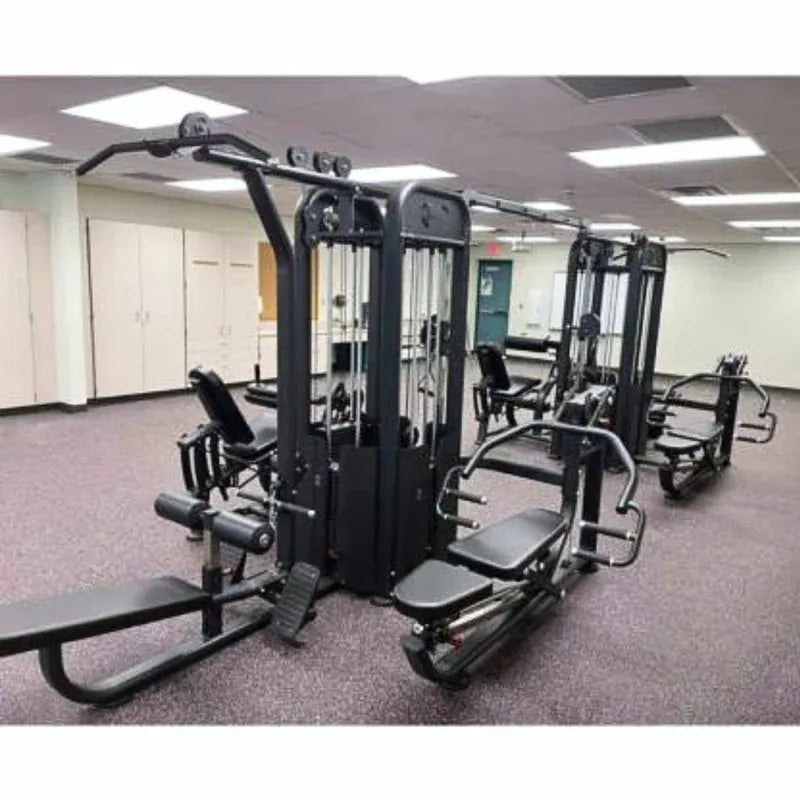 Muscle D Fitness Multi-Gym Black Muscle D Fitness 8 Stack Megatron Compact Multi-Gym