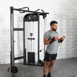 Muscle D Fitness Cable Machines Muscle D Fitness 88" Dual Adjustable Pulley