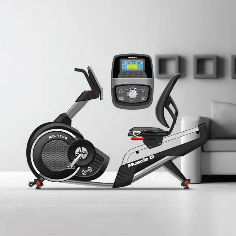 Muscle D Fitness Muscle D Fitness Light Commercial Recumbent Bike - LED Display