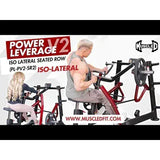 Muscle D Fitness Muscle D Fitness Power Leverage V2 Dual Hinge Seated Row