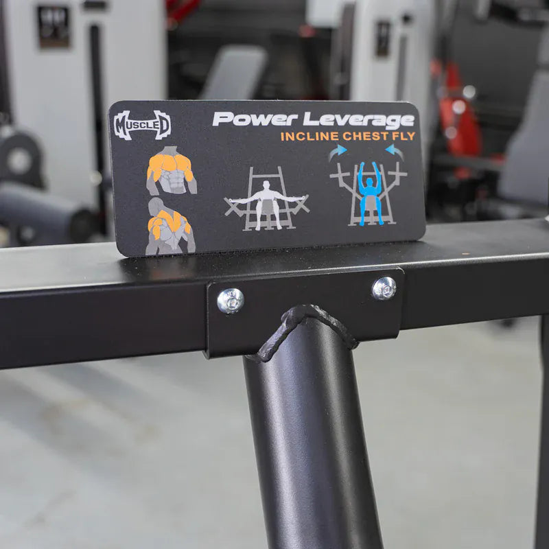 Muscle D Fitness Muscle D Fitness Power Leverage V2 Incline Pec Fly | Iso-Lateral Chest Machine