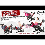 Muscle D Fitness Muscle D Fitness Power Leverage V2 Leg Extension / Prone Leg Curl Combo