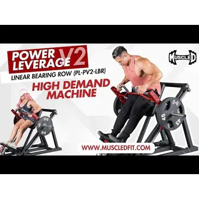 Muscle D Fitness Muscle D Fitness Power Leverage V2 Linear Bearing Row