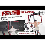 Muscle D Fitness Chest Machine Muscle D Fitness Power Leverage V2 Seated Pec Fly / Rear Delt
