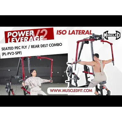 Muscle D Fitness Chest Machine Muscle D Fitness Power Leverage V2 Seated Pec Fly / Rear Delt