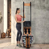 Muscle D Fitness Muscle D Fitness Wooden Seated Adjustable Water Rower