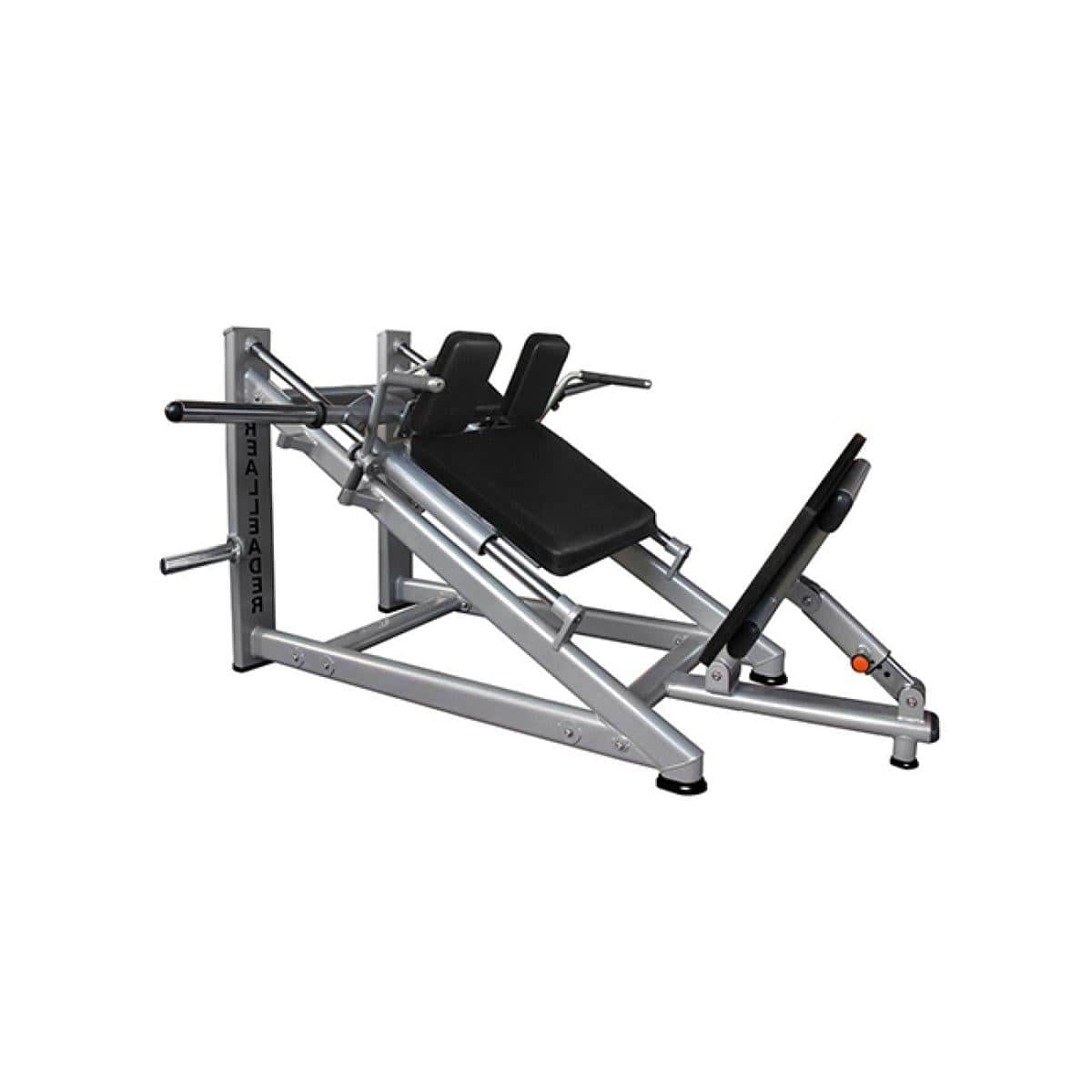 Muscle D Fitness Leg Machines Silver Muscle D Free Weight Line 30 Degree Linear Hack Squat Machine
