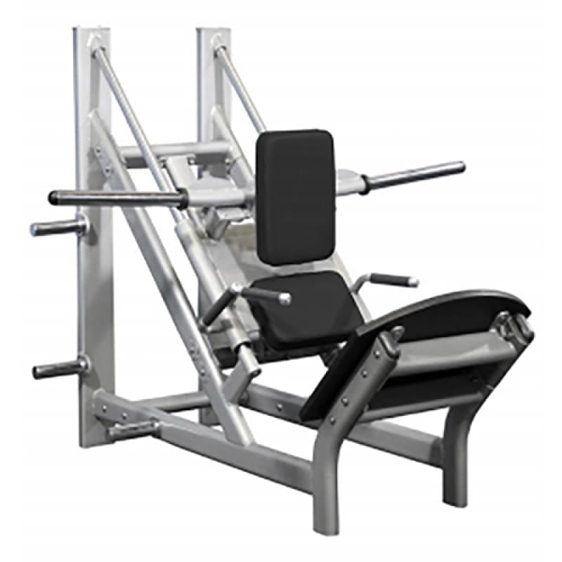 Muscle D Fitness Leg Machines Silver Muscle D Free Weight Line 45 Degree Linear Calf/Hack Machine