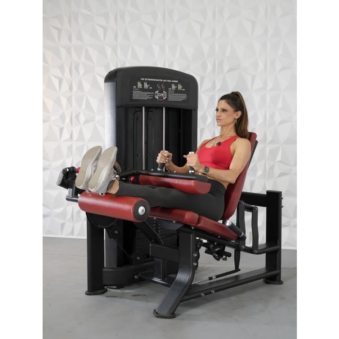 Muscle D Fitness Leg Machines Muscle D Selectorized Elite Line Seated Leg Curl/Leg Extension Combo Machine
