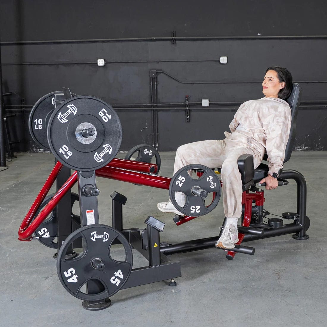 Muscle D Fitness Leg Machine Power Leverage V2 Abductor/Adductor