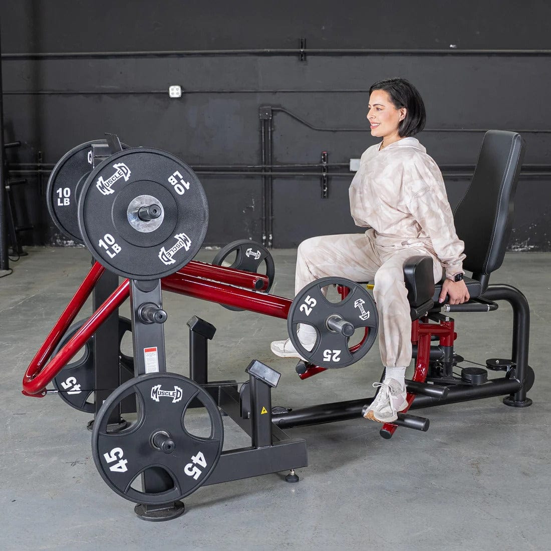Muscle D Fitness Leg Machine Power Leverage V2 Abductor/Adductor