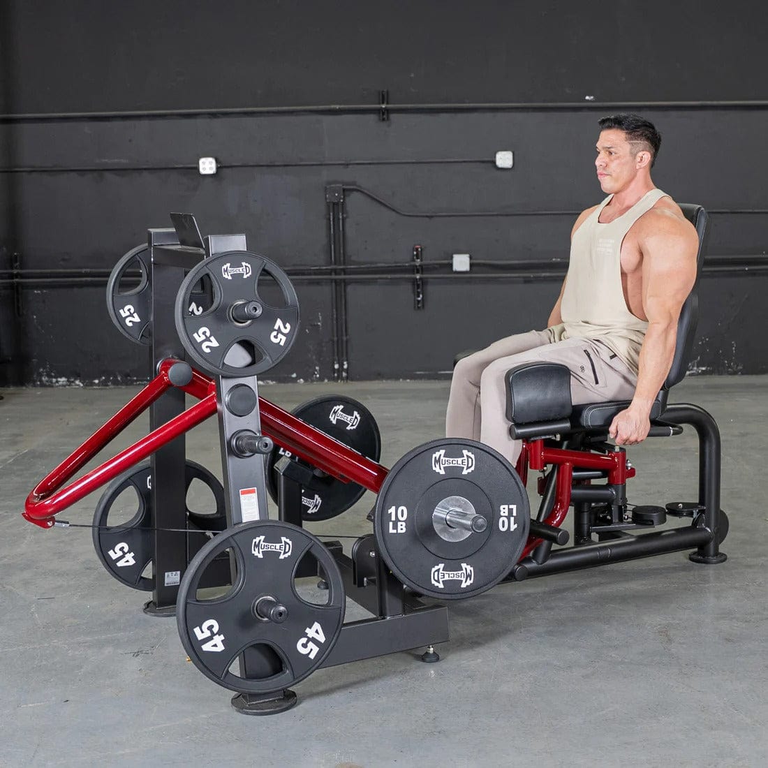 Muscle D Fitness Leg Machine Power Leverage V2 Abductor/Adductor