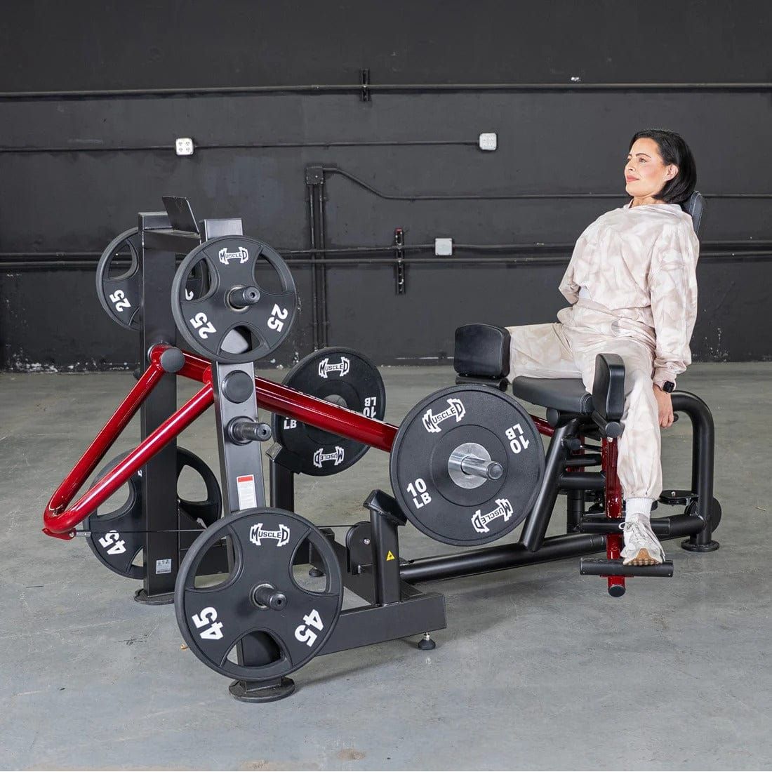 Muscle D Fitness Leg Machine Power Leverage V2 Abductor/Adductor