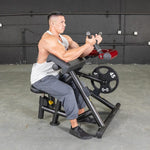 Muscle D Fitness Abdominal Crunch Power Leverage V2 Biceps Curl