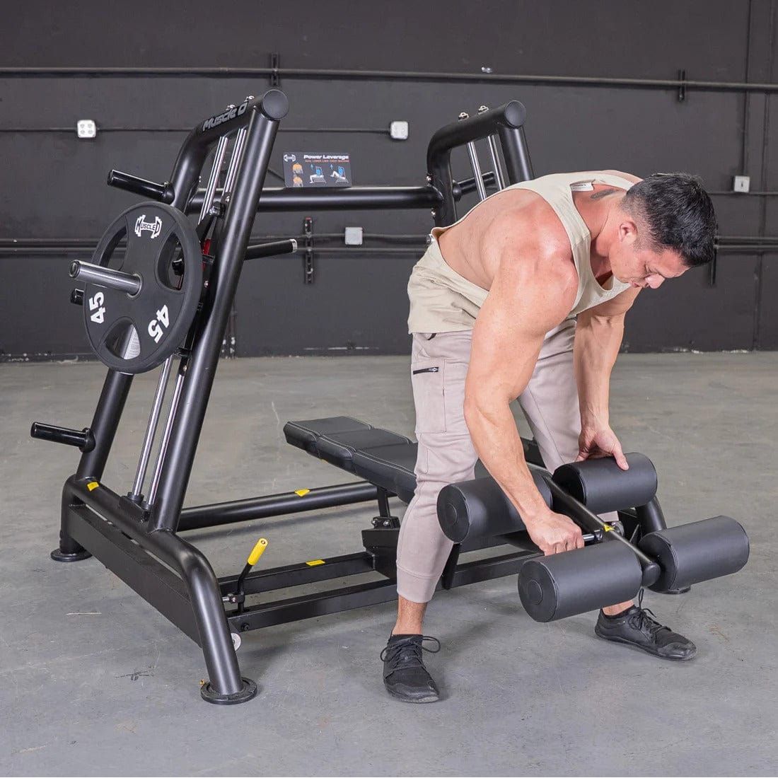 Muscle D Fitness Chest Press Machine Power Leverage V2 Decline Convergent Bench