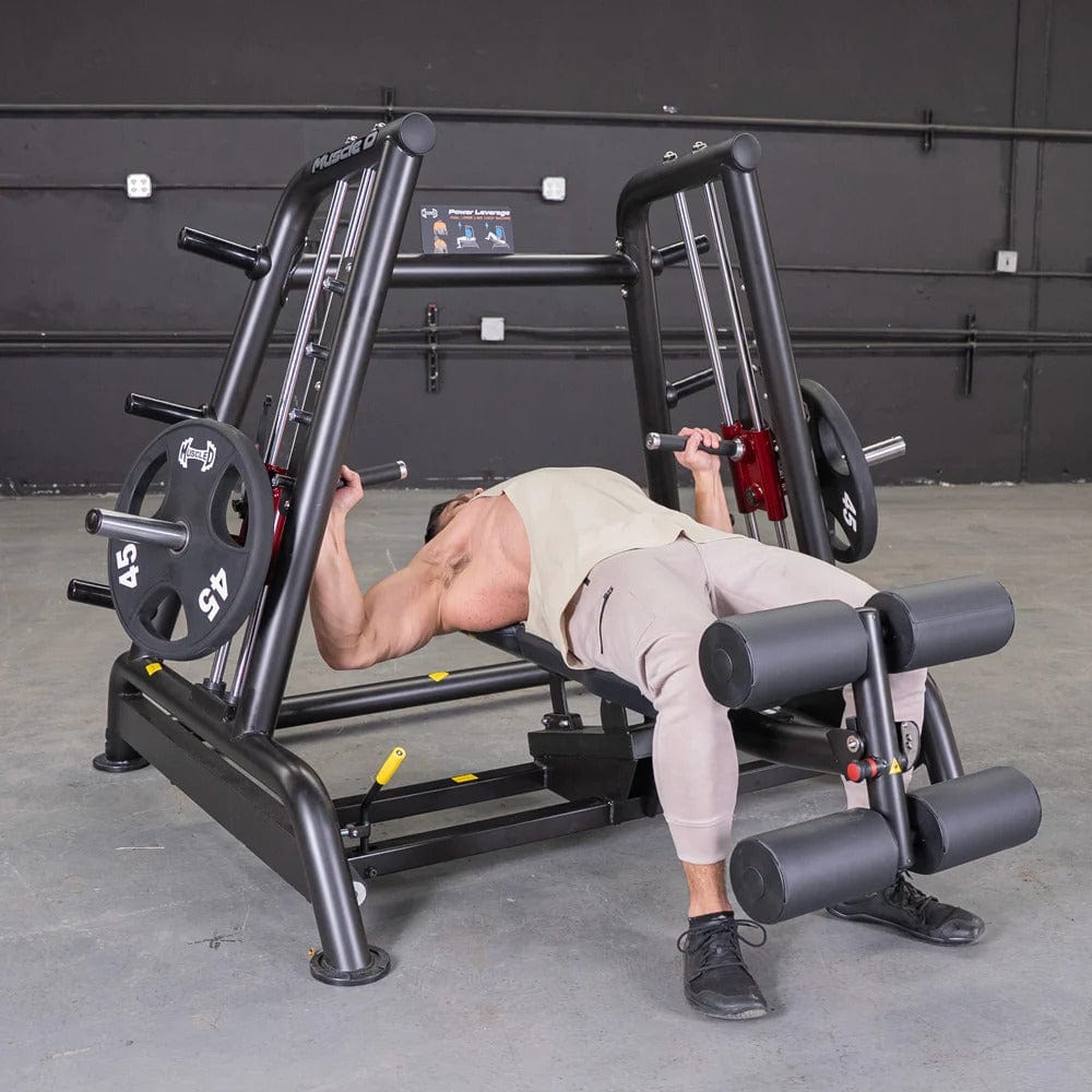 Muscle D Fitness Chest Press Machine Power Leverage V2 Decline Convergent Bench