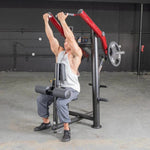 Muscle D Fitness Chest Machines Power Leverage V2 Front Lat Pulldown
