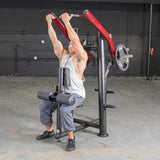 Muscle D Fitness Chest Machines Power Leverage V2 Front Lat Pulldown