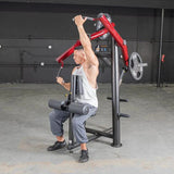 Muscle D Fitness Chest Machines Power Leverage V2 Front Lat Pulldown