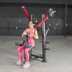 Muscle D Fitness Chest Machines Power Leverage V2 Front Lat Pulldown