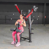 Muscle D Fitness Chest Machines Power Leverage V2 Front Lat Pulldown