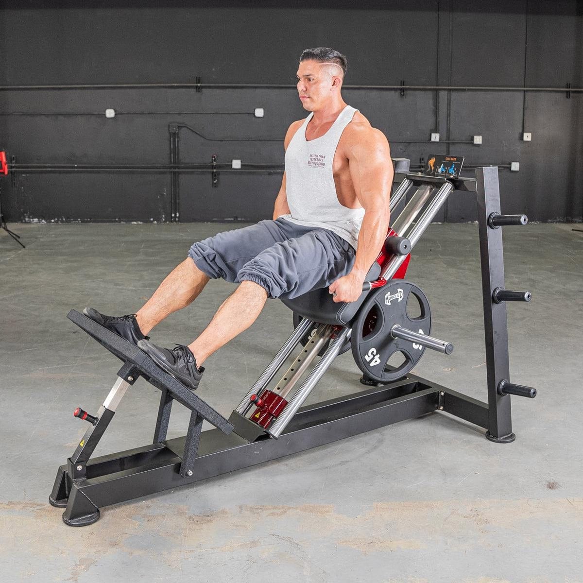 Muscle D Fitness Leg Machine Power Leverage V2 Hack Squat / Calf Raise