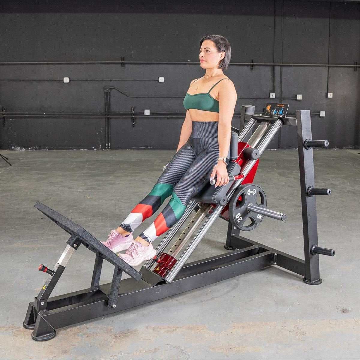 Muscle D Fitness Leg Machine Power Leverage V2 Hack Squat / Calf Raise