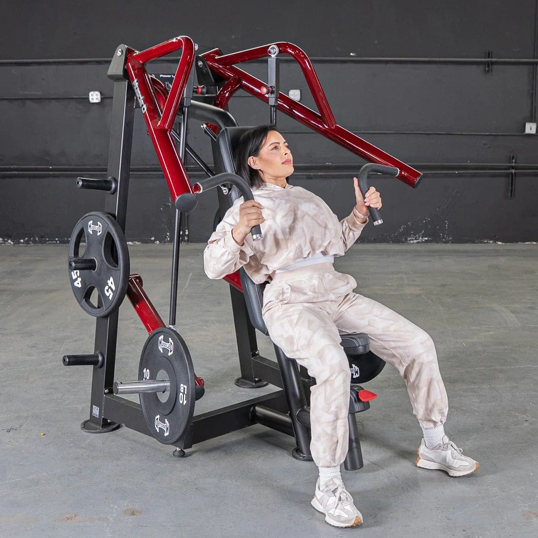 Muscle D Fitness Chest Press Machine Power Leverage V2 Incline Chest Press