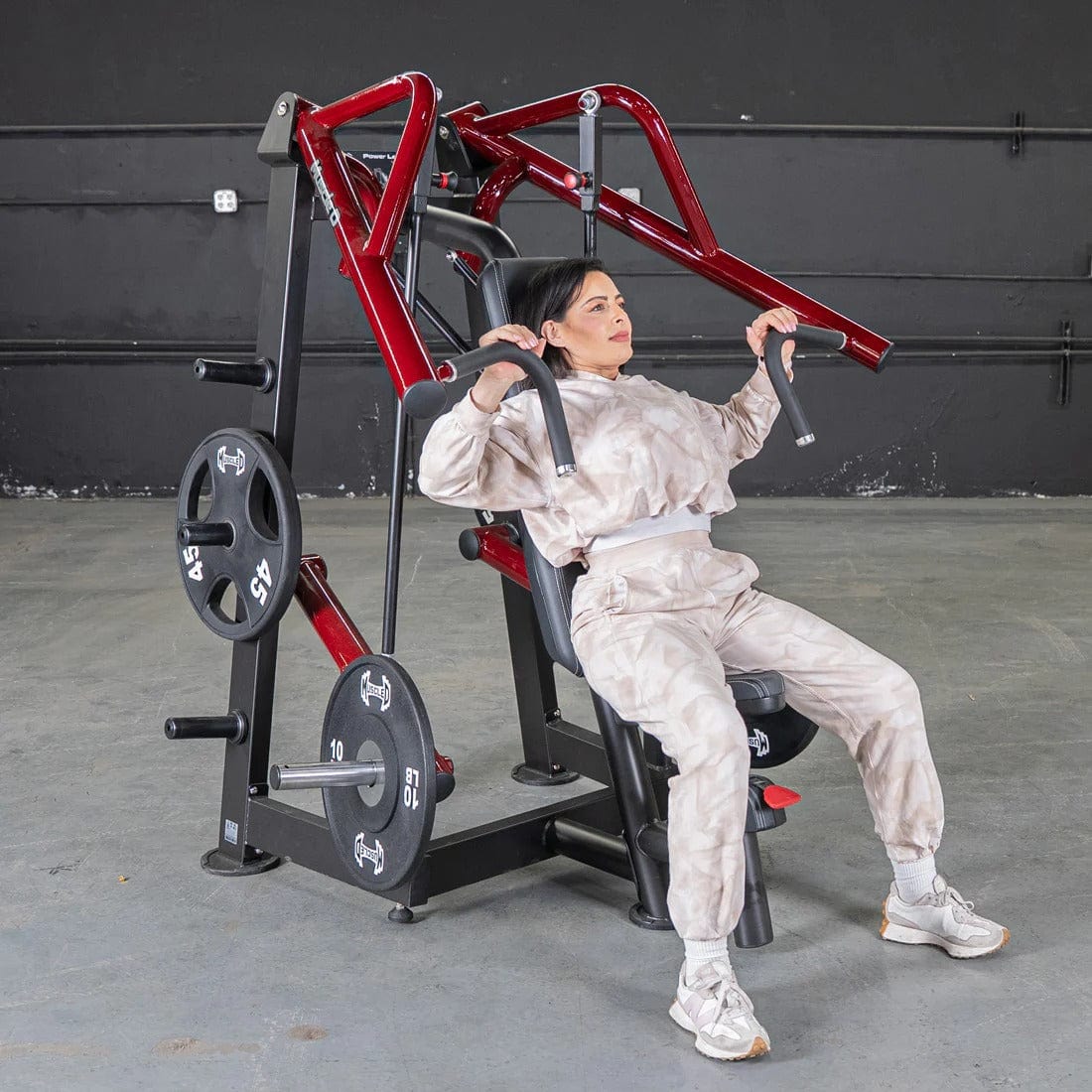 Muscle D Fitness Chest Press Machine Power Leverage V2 Incline Chest Press