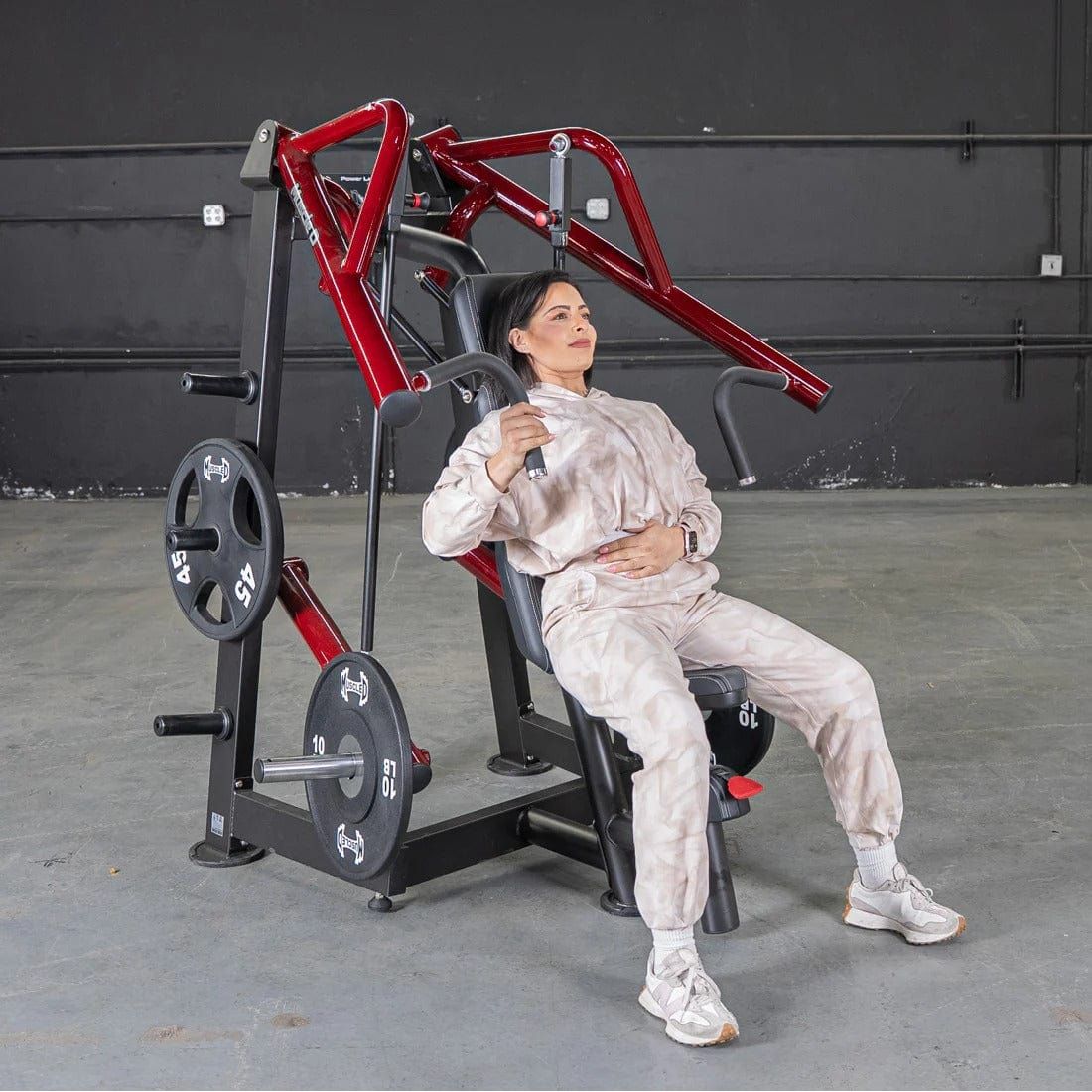 Muscle D Fitness Chest Press Machine Power Leverage V2 Incline Chest Press