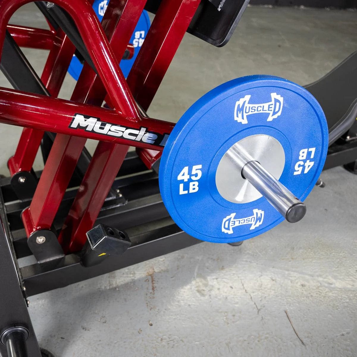 Muscle D Fitness Leg Curl Machine Power Leverage V2 Iso Lateral 45 Degree Leg Press