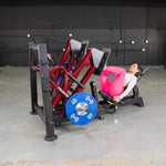 Muscle D Fitness Leg Curl Machine Power Leverage V2 Iso Lateral 45 Degree Leg Press