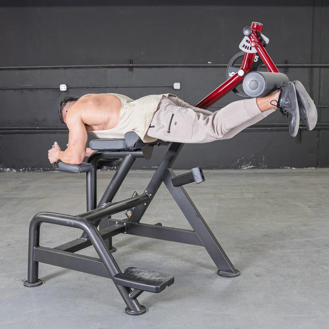 Muscle D Fitness Back Machine Power Leverage V2 Reverse Hyper