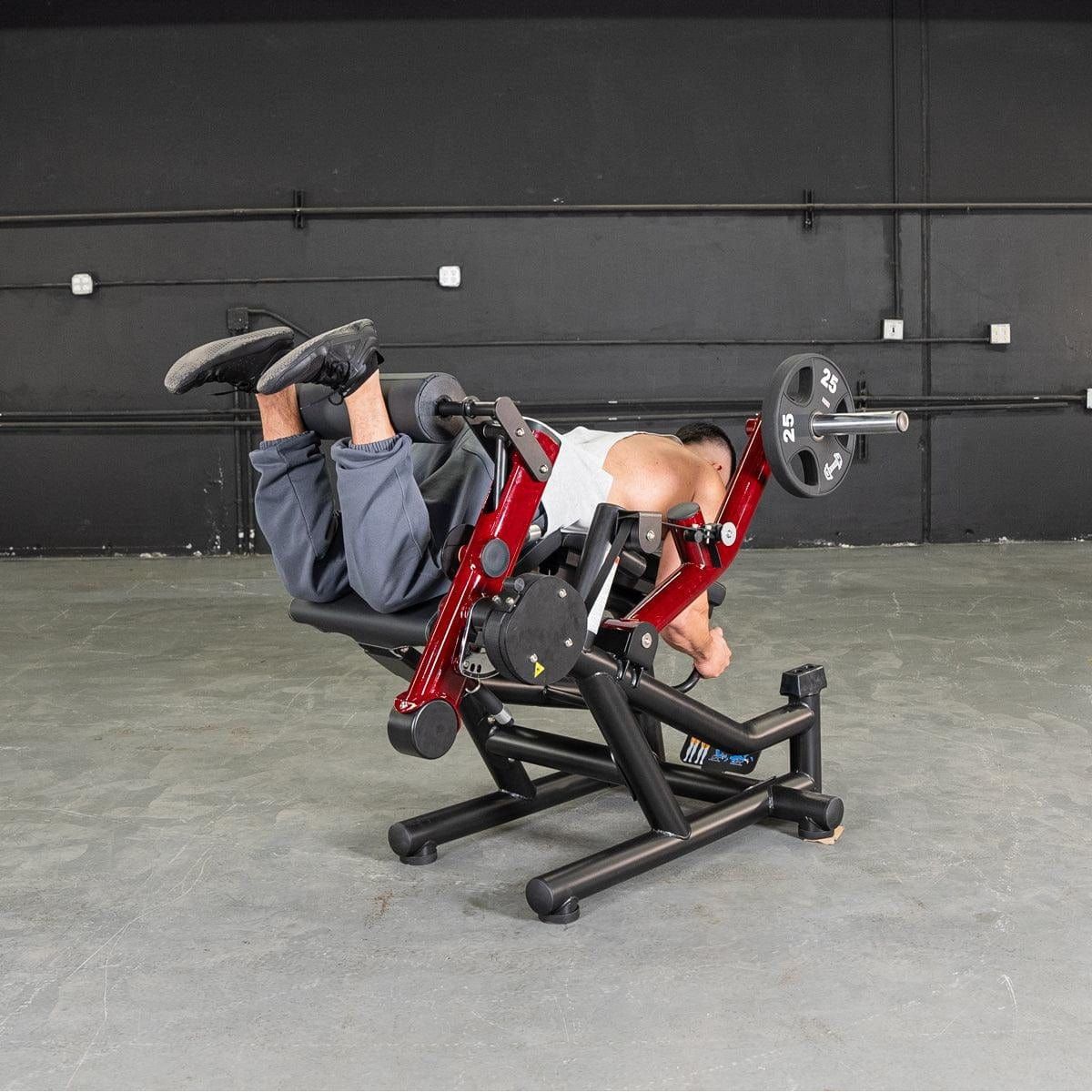 Muscle D Fitness Leg Curl Machine Power Leverage V2 Seated Leg Curl