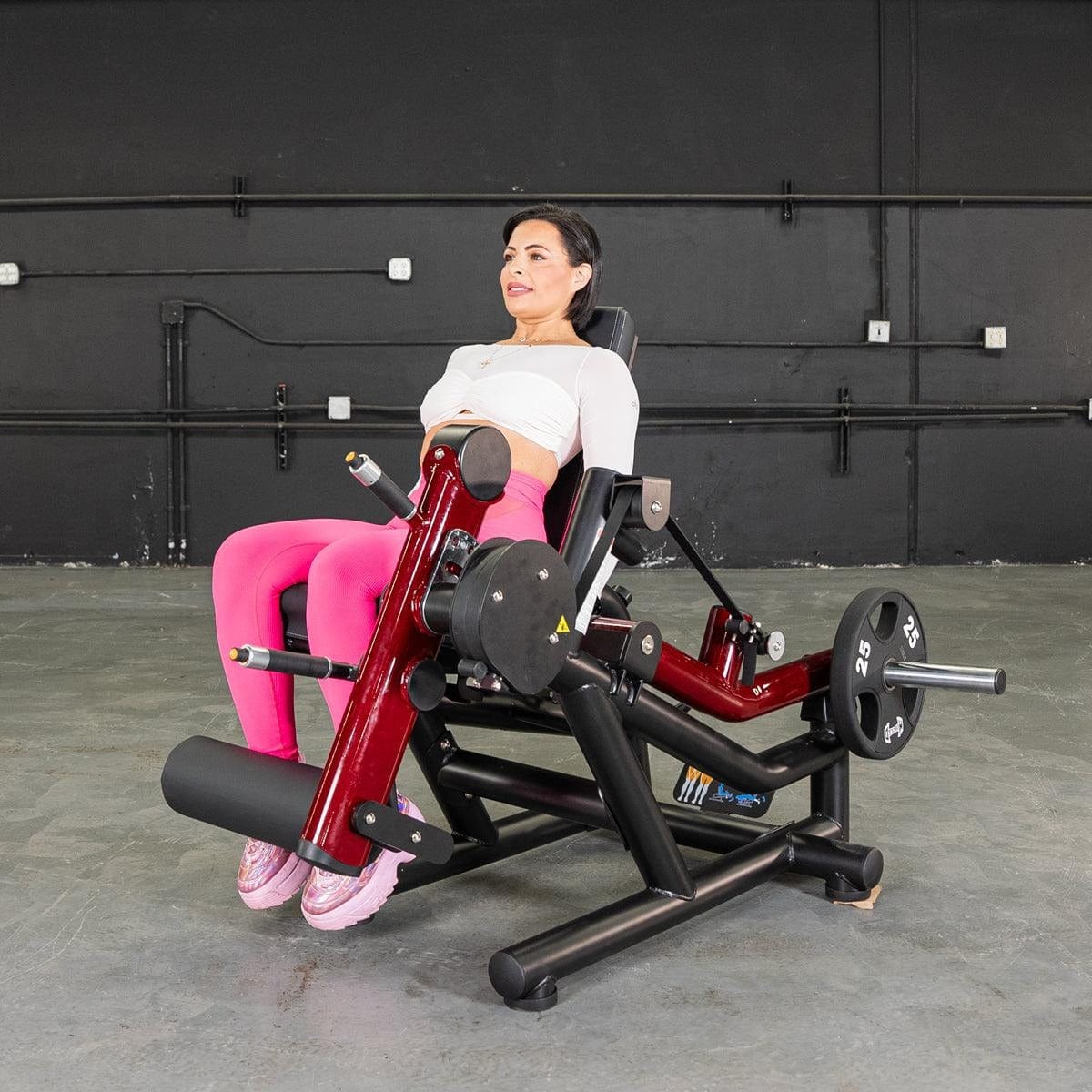 Muscle D Fitness Leg Curl Machine Power Leverage V2 Seated Leg Curl