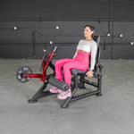 Power Leverage Leg Extension Machine 59" x 46" x 46