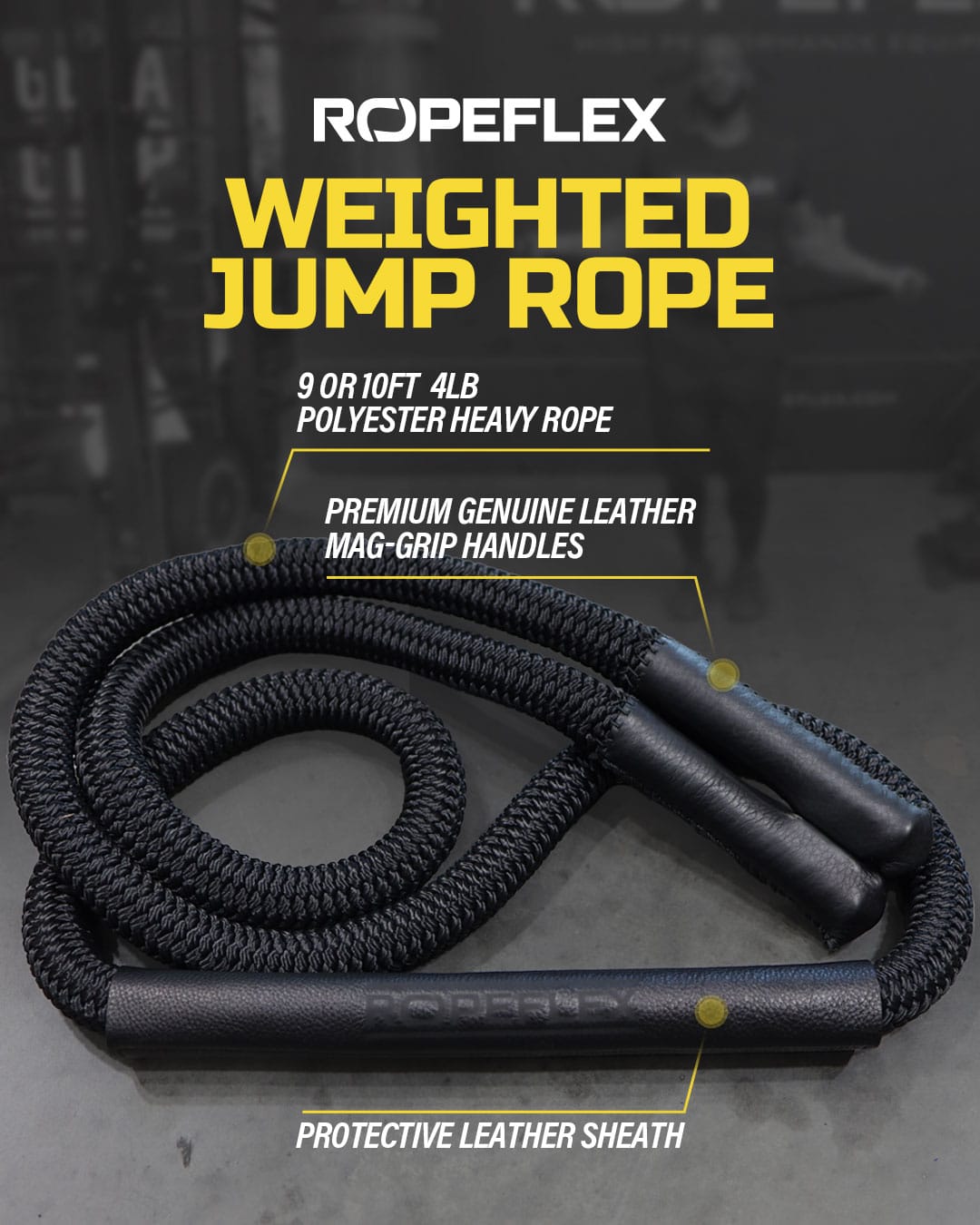Ropeflex Jump Ropes Ropeflex SR10 Weighted Jump Rope