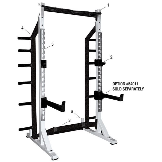 STS Power Rack York STS Self Standing Half Rack