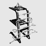 Troy Fitness Cable Machine Attachments Storage Black / PAC w/Attachments Troy Accessory Rack